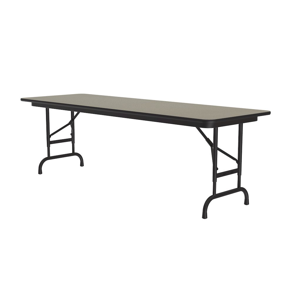Adjustable Height High Pressure Top Folding Table 24x72". Picture 1