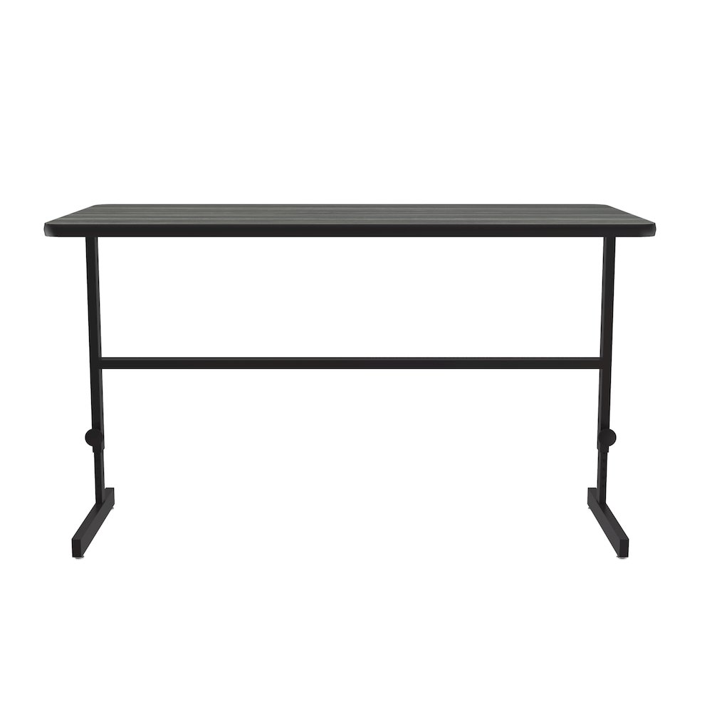 High-Pressure Laminate Top Adjustable Standing  Height Work Station 30x60. Picture 9