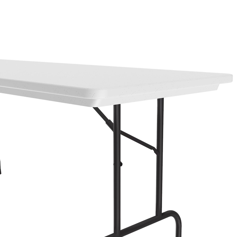 Correctional Tamper-Resistant Blow-Molded Plastic Folding Table 30x96. Picture 5