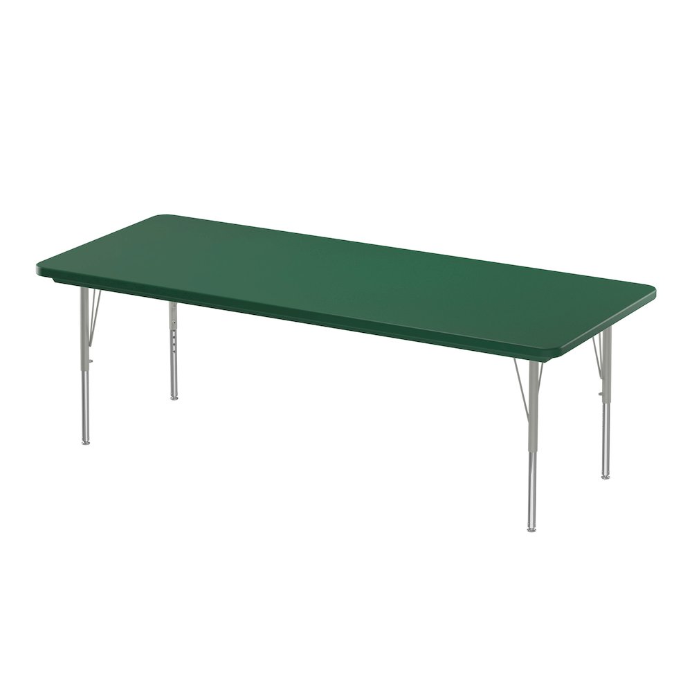 Commercial Blow-Molded Plastic Top Activity Tables 30x72". Picture 1