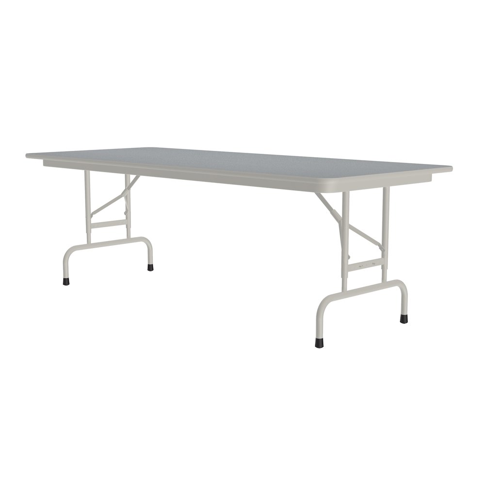 Adjustable Height Thermal Fused Laminate Top Folding Table 30x60". Picture 1