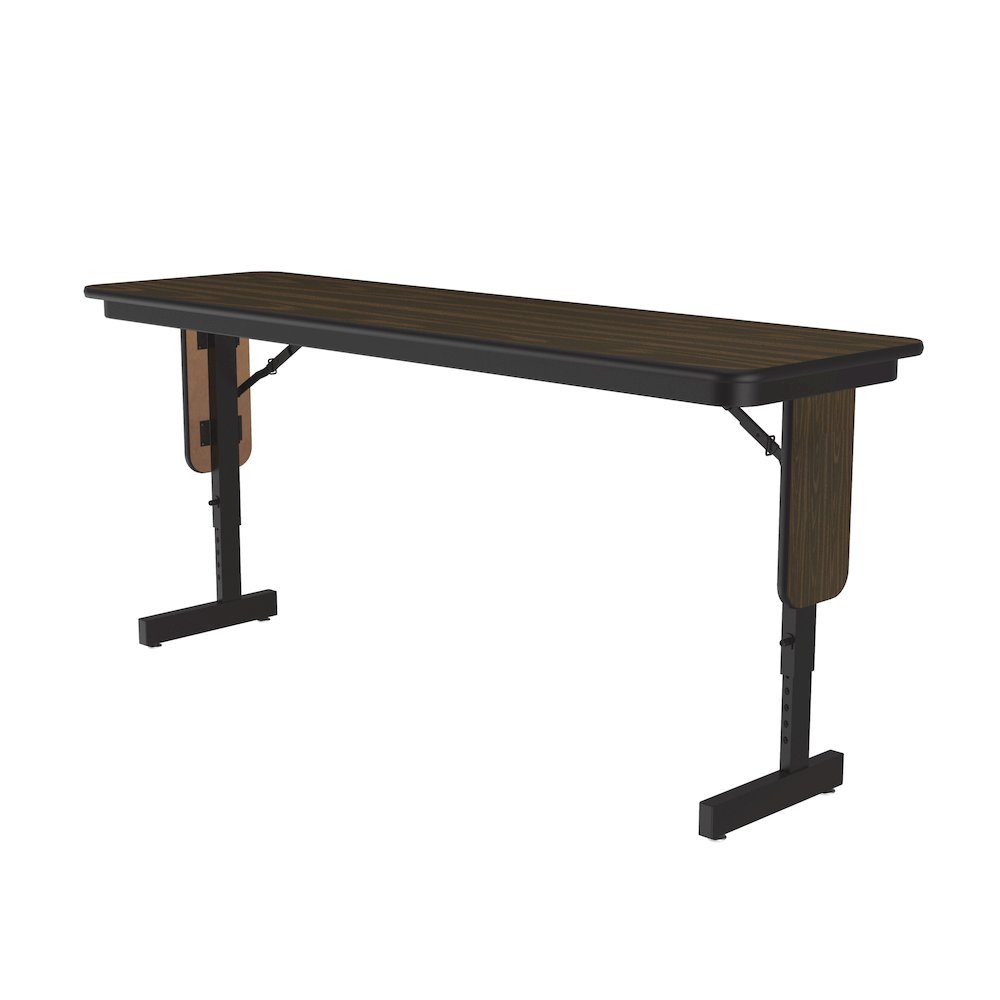 Adjustable Height Deluxe High-Pressure Folding Table with Panel Leg 18x60. Picture 1
