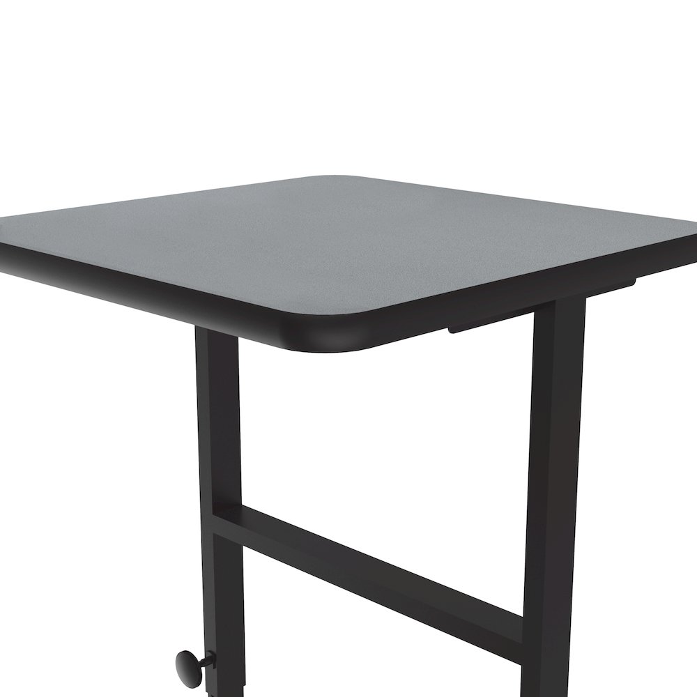 High-Pressure Laminate Top Adjustable Standing  Height Work Station 20x24. Picture 6
