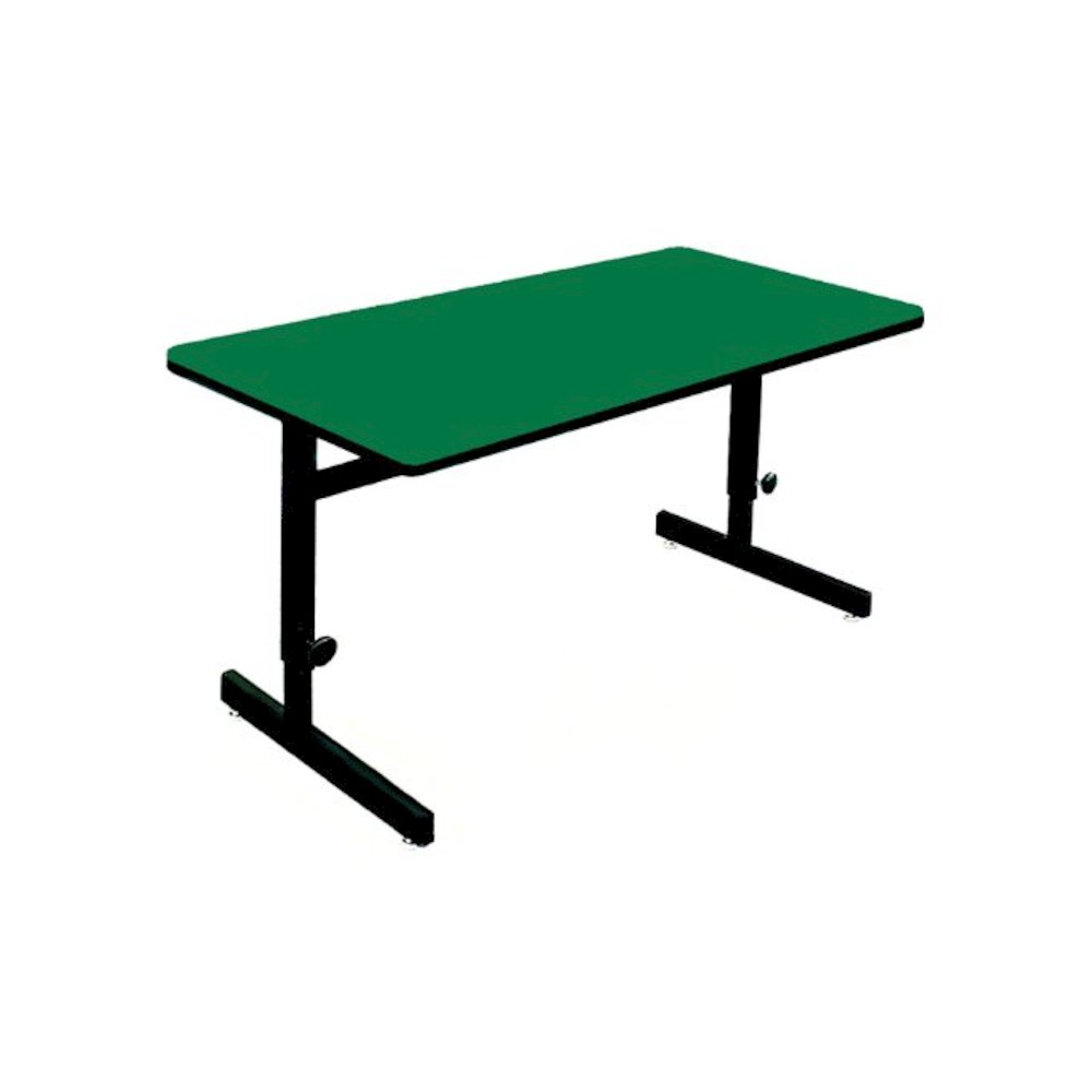 Adjustable Height Deluxe High-Pressure Top Computer/Student Desks  24x72". Picture 1