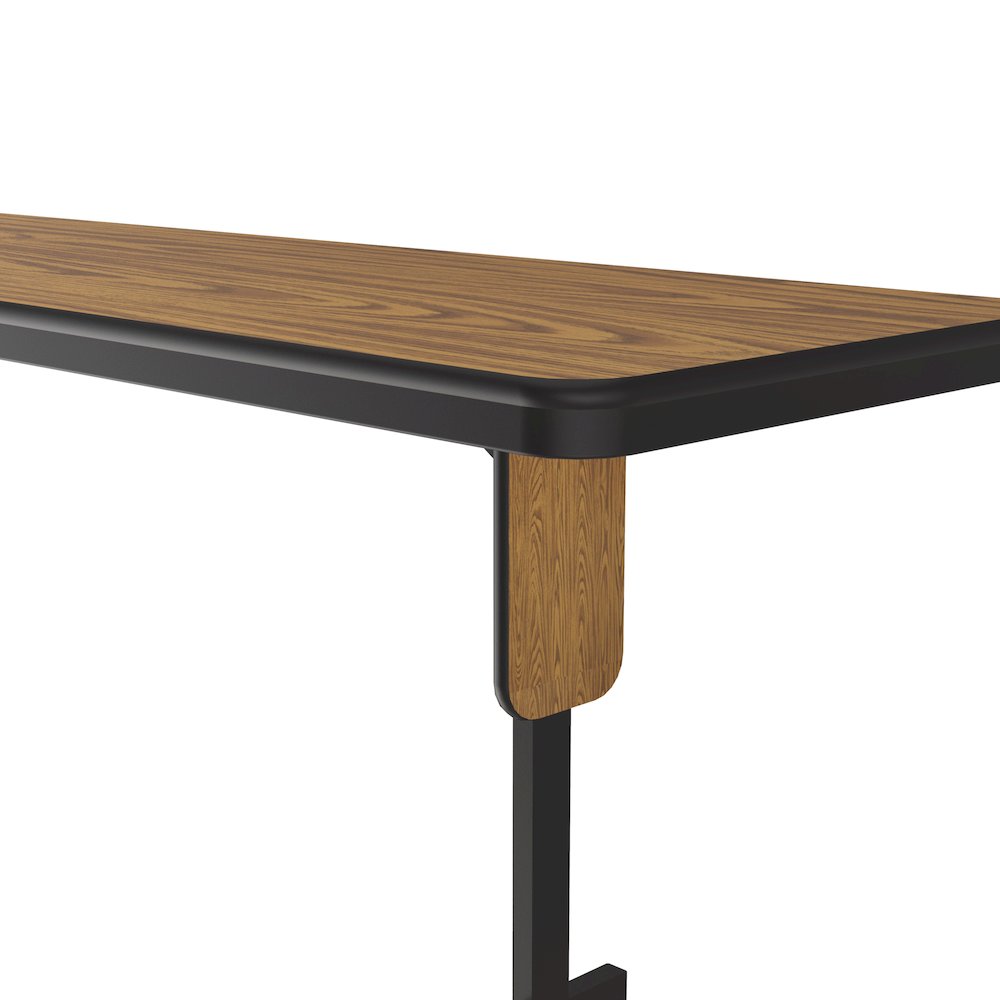 Deluxe High-Pressure Folding Seminar Table with Panel Leg 24x96". Picture 6