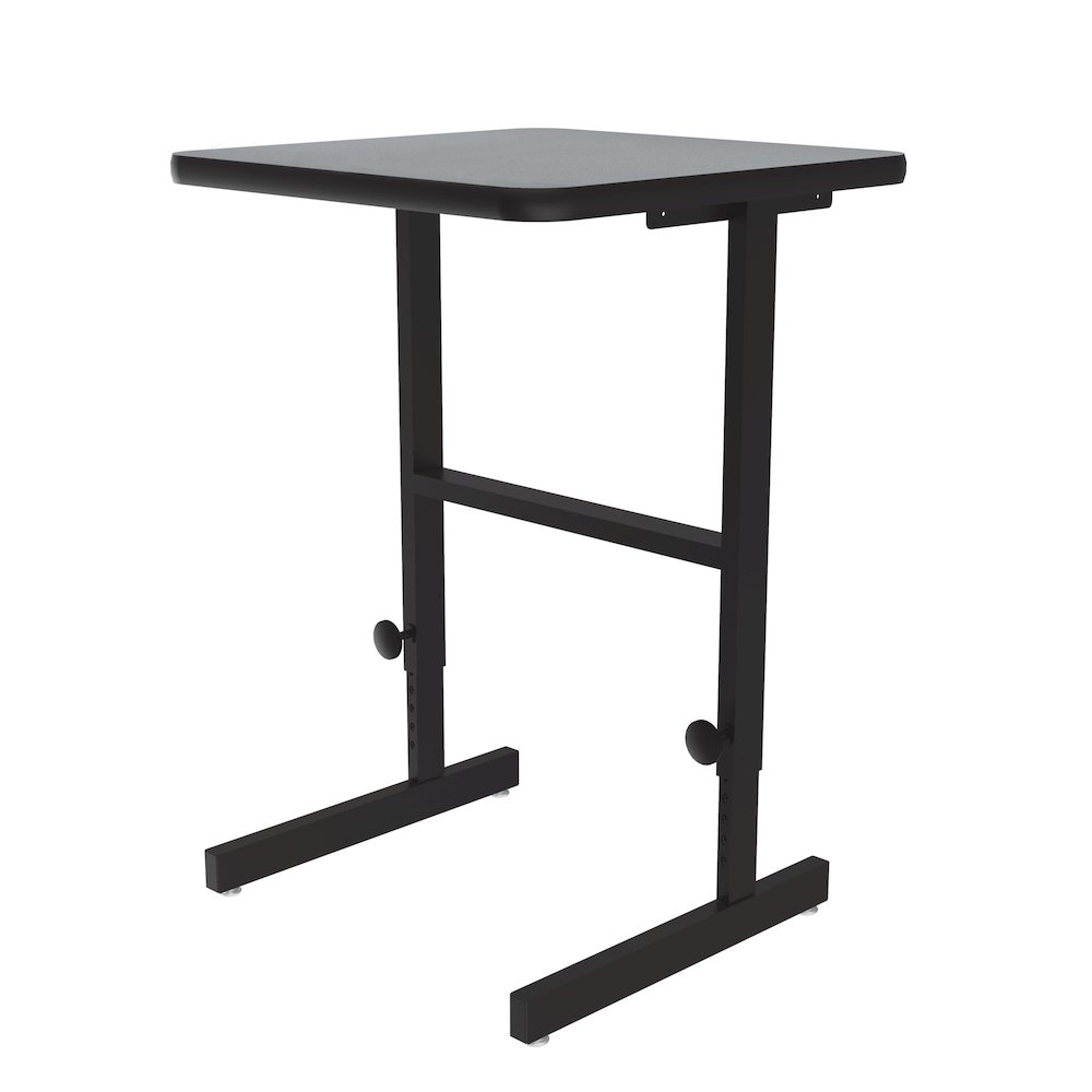 High-Pressure Laminate Top Adjustable Standing  Height Work Station 20x24. Picture 1