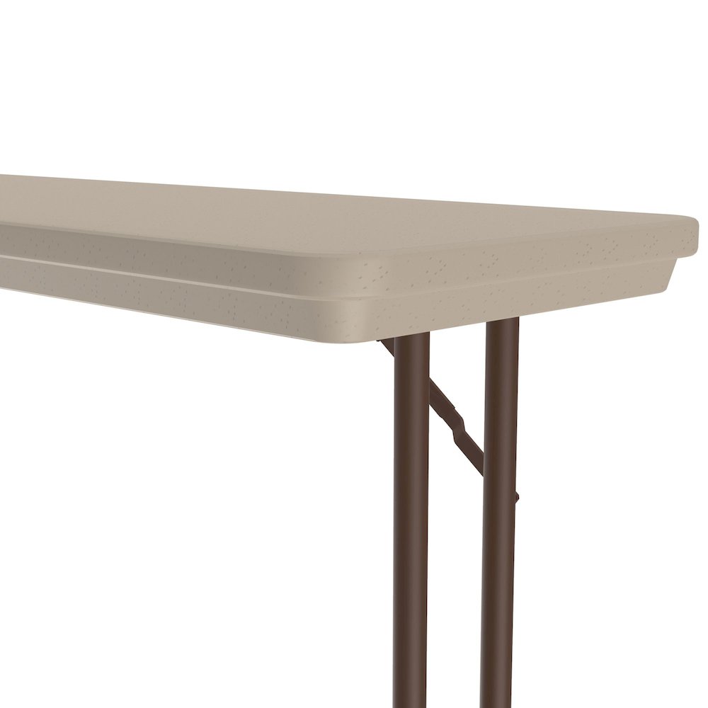 Correctional Tamper-Resistant Blow-Molded Plastic Folding Table 18x72. Picture 4