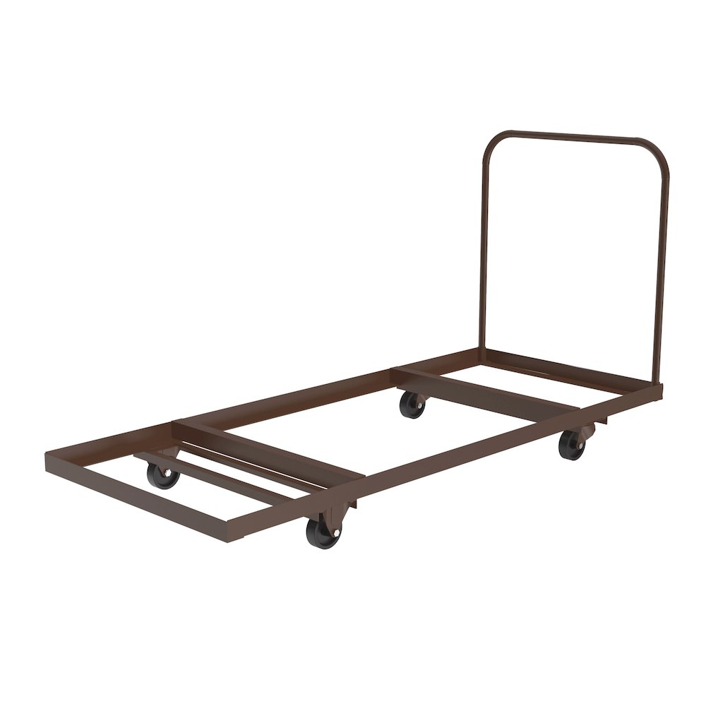 Flat Stacking Rectangular Table Truck 30x72". Picture 1