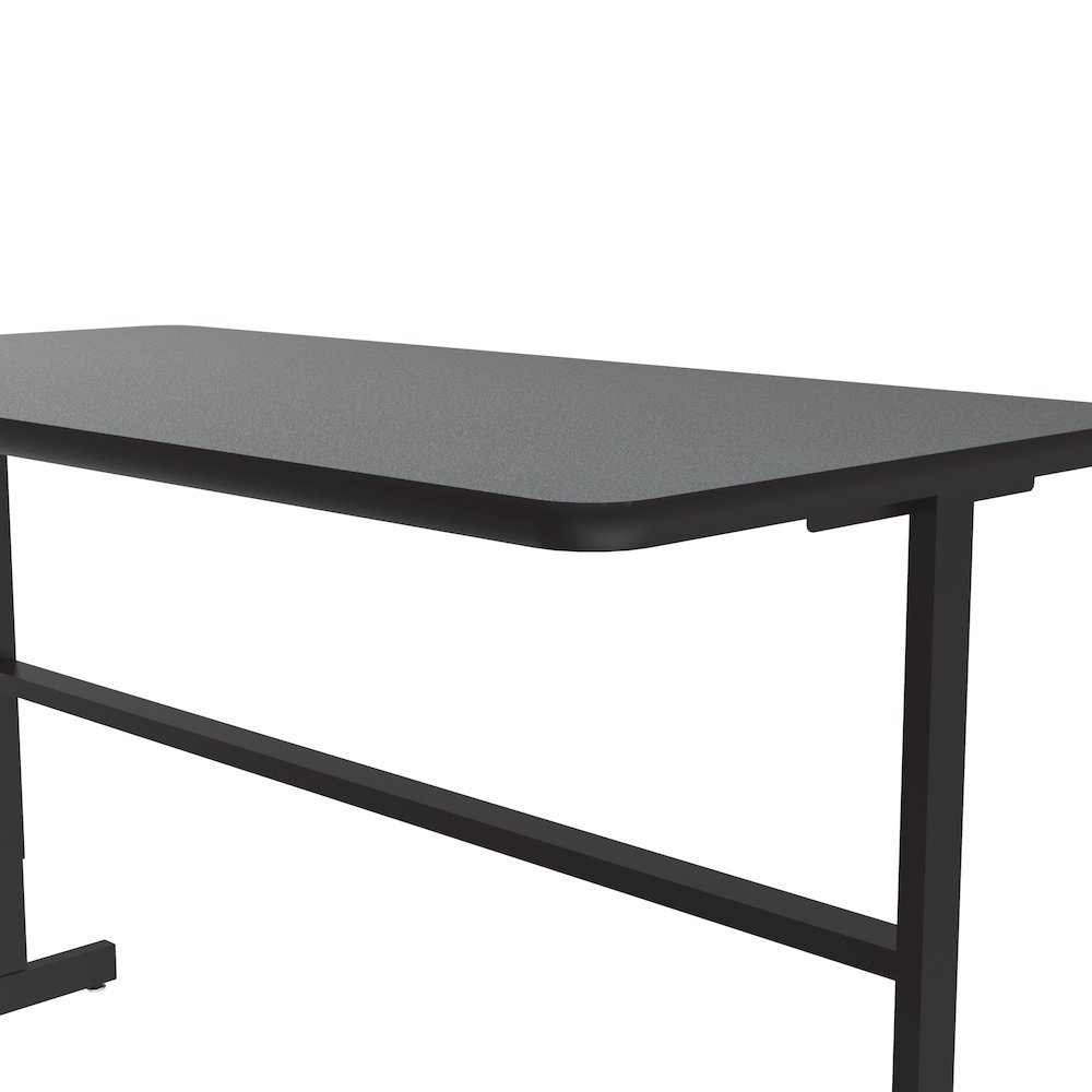 High-Pressure Laminate Top Adjustable Standing  Height Work Station 30x60. Picture 7
