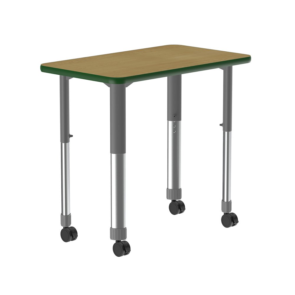 Deluxe High Pressure Collaborative Desk with Casters 34x20". Picture 12