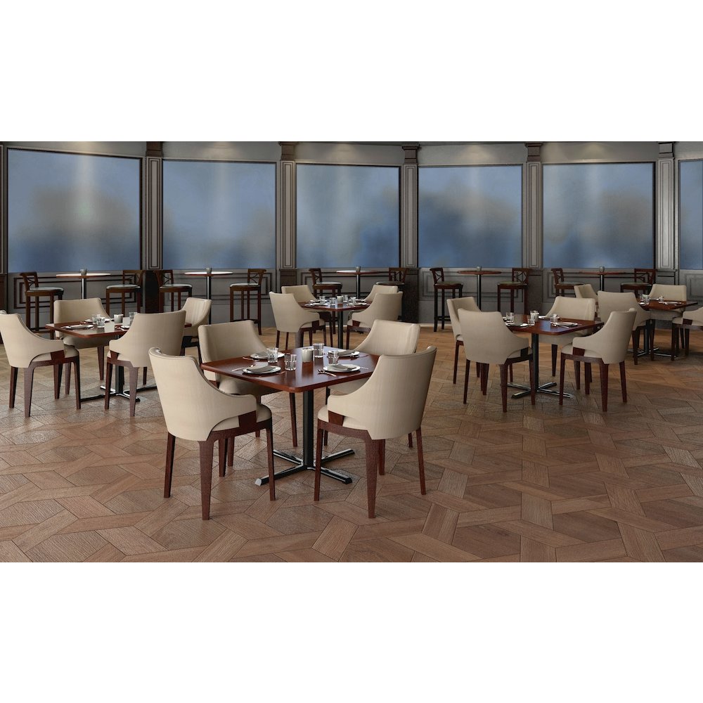 Table Height Commercial Laminate Café and Breakroom Table 24x24". Picture 22