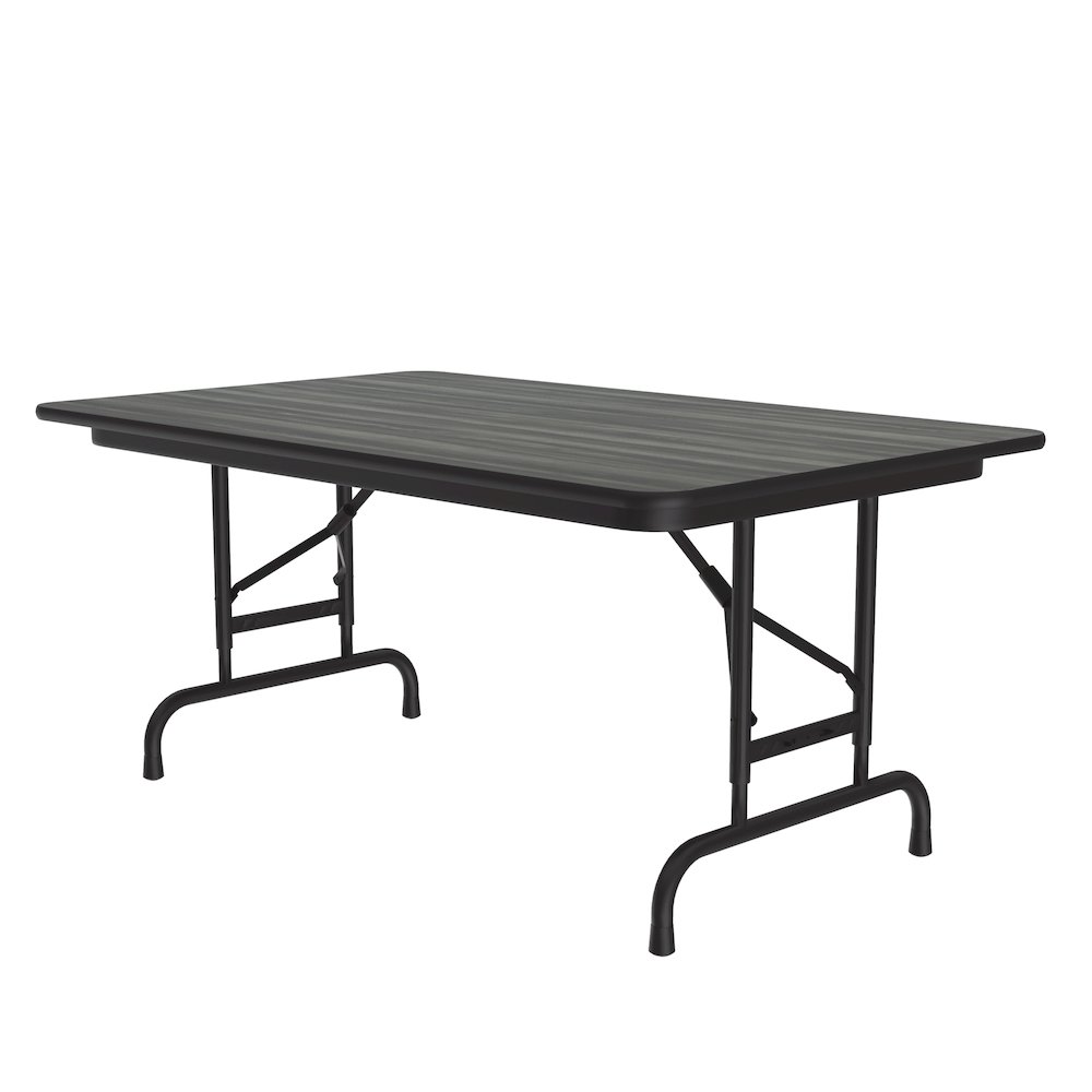 Adjustable Height High Pressure Top Folding Table 30x48". Picture 1