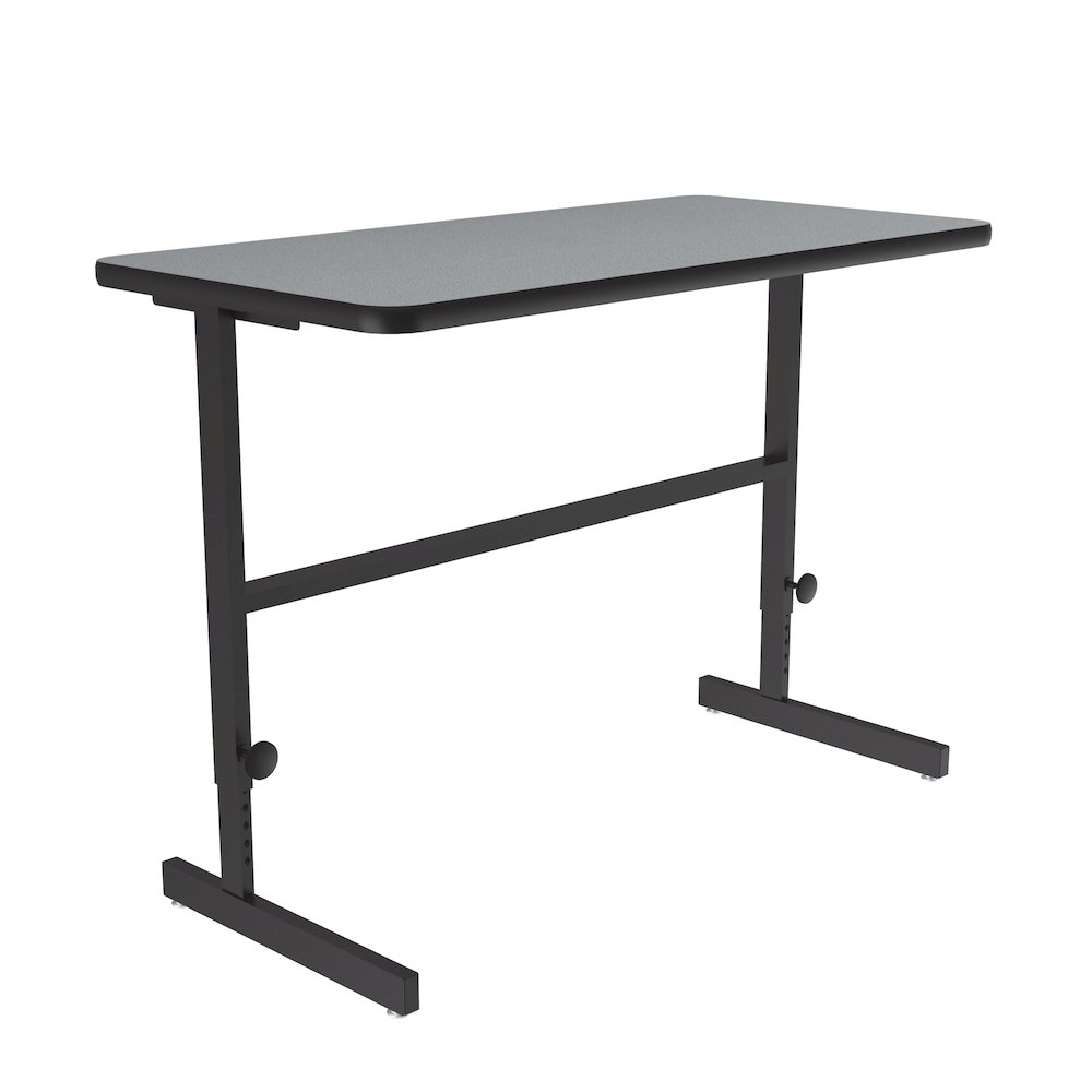 High-Pressure Laminate Top Adjustable Standing  Height Work Station 24x48. Picture 6