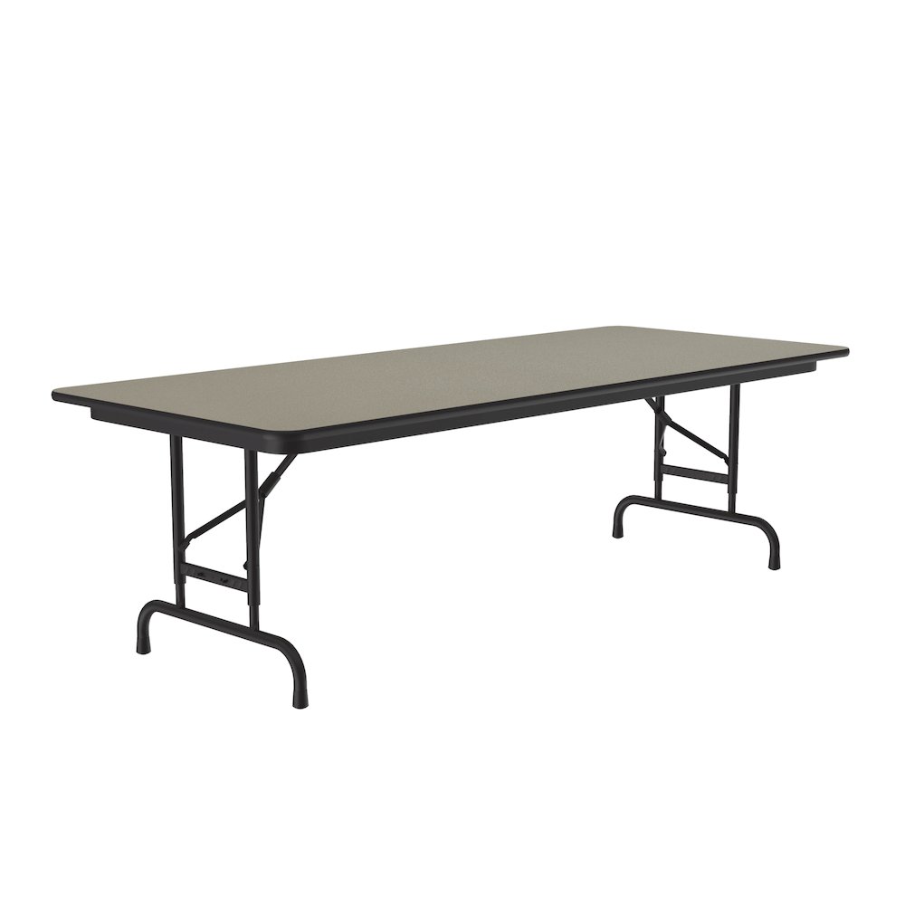 Adjustable Height High Pressure Top Folding Table 30x72". Picture 3