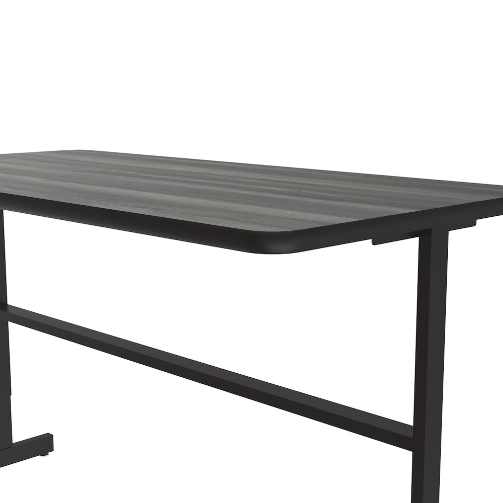 High-Pressure Laminate Top Adjustable Standing  Height Work Station 30x60. Picture 7