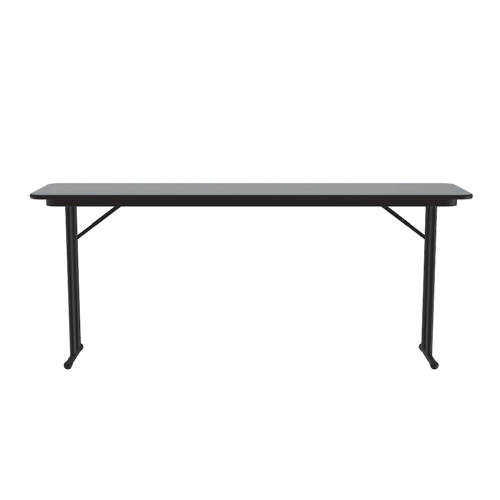 Deluxe High-Pressure Folding Seminar Table with Off-Set Leg 18x60". Picture 6