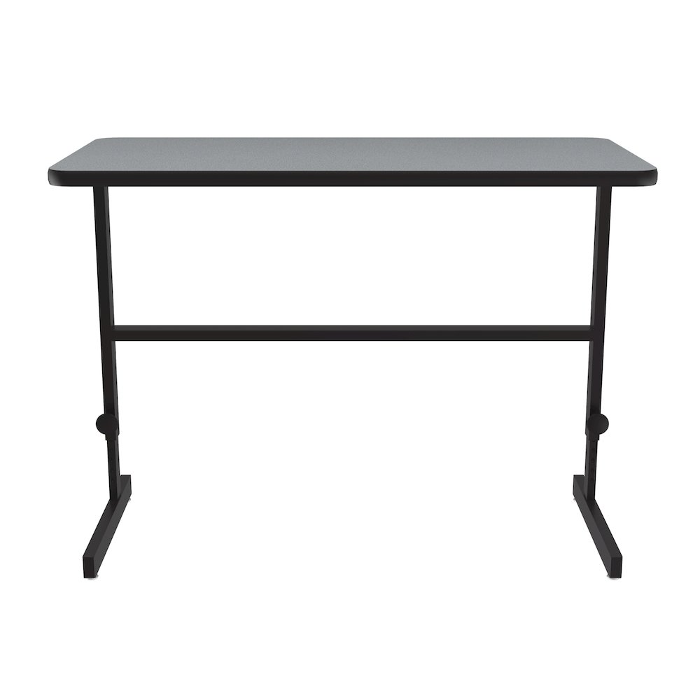 High-Pressure Laminate Top Adjustable Standing  Height Work Station 24x48. Picture 5
