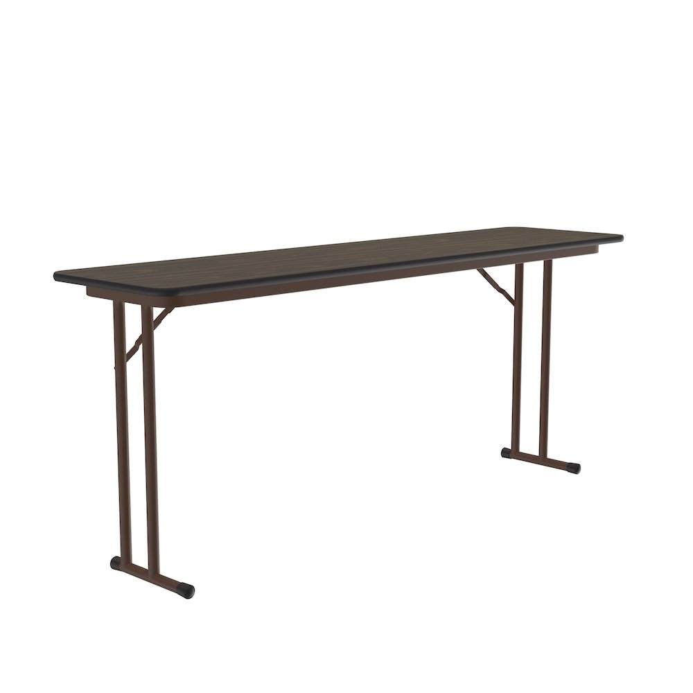 Deluxe High-Pressure Folding Seminar Table with Off-Set Leg 18x72". Picture 1