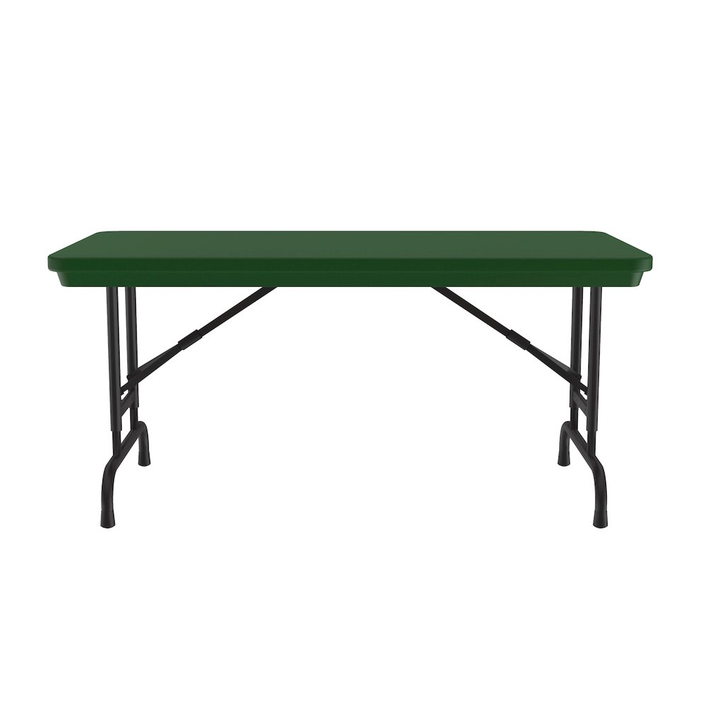 Adjustable Height Commercial Blow-Molded Plastic Folding Table 24x48". Picture 9
