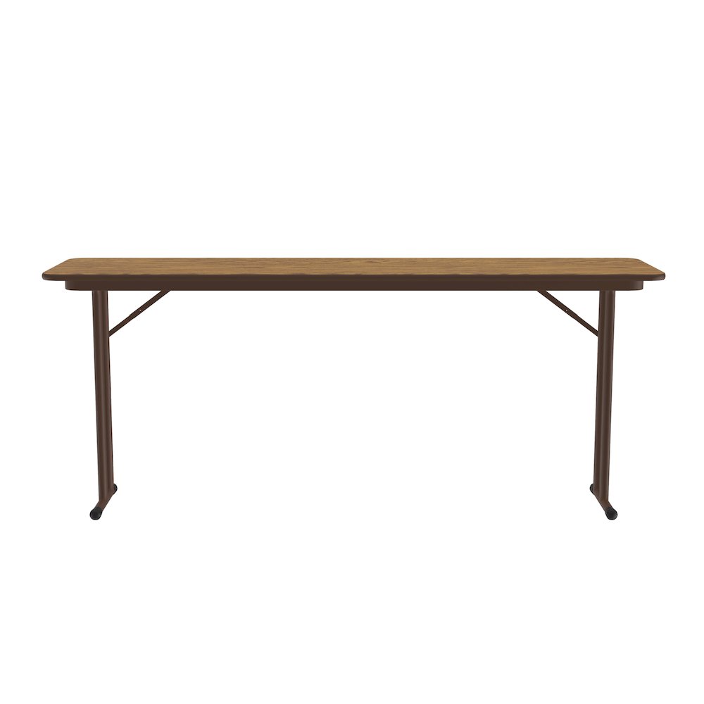 Deluxe High-Pressure Folding Seminar Table with Off-Set Leg 18x96". Picture 8