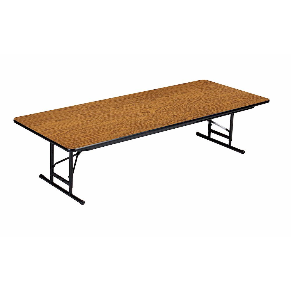 Adjustable Height High Pressure Top Folding Table 24x72". Picture 1