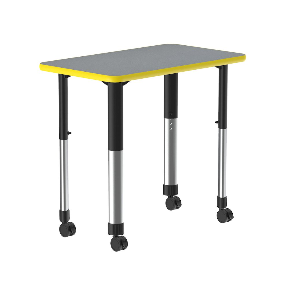 Commercial Lamiante Top Collaborative Desk with Casters 34x20". Picture 7