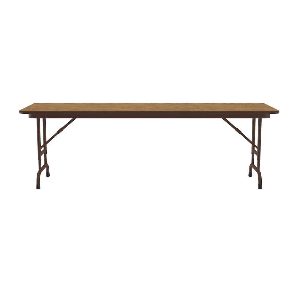 Adjustable Height Econoline Melamine Top Folding Table 24x72". Picture 2