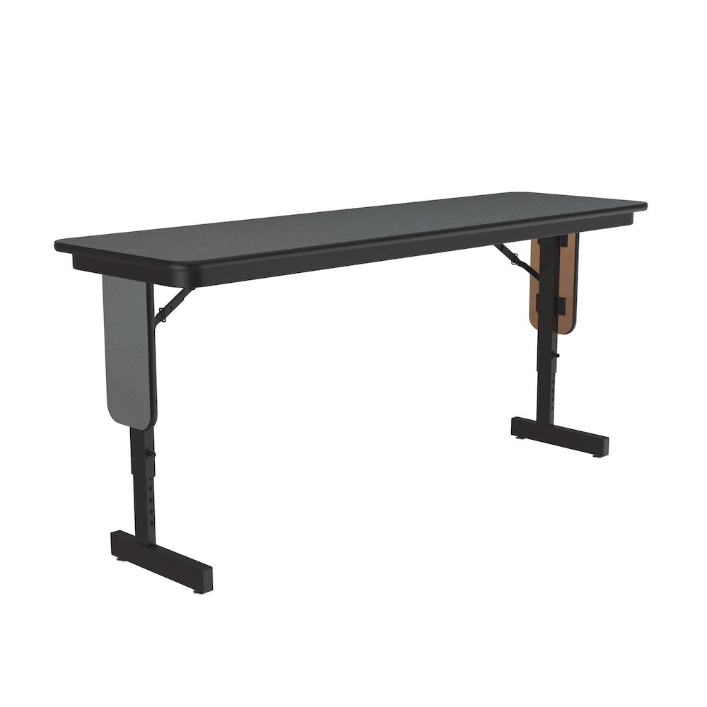 Adjustable Height Deluxe High-Pressure Folding Table with Panel Leg 18x60. Picture 4