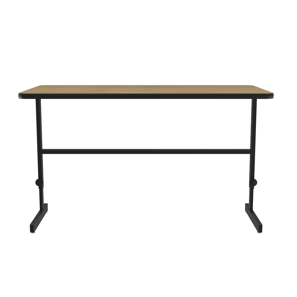 High-Pressure Laminate Top Adjustable Standing  Height Work Station 30x60. Picture 7