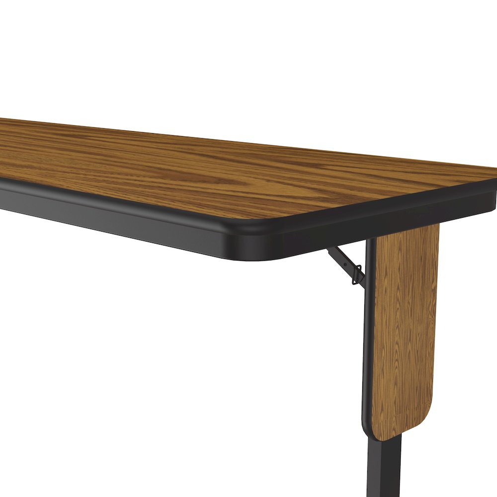 Deluxe High-Pressure Folding Seminar Table with Panel Leg 24x72". Picture 5