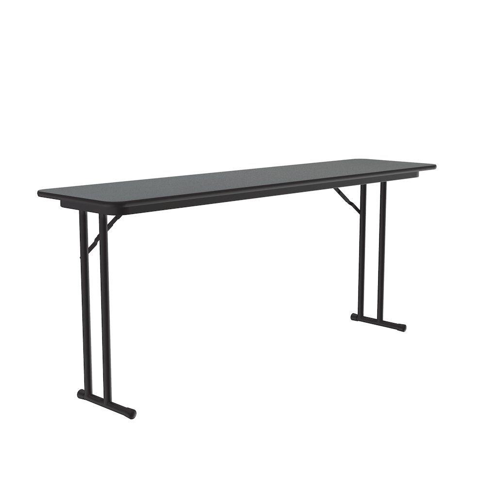 Deluxe High-Pressure Folding Seminar Table with Off-Set Leg 18x72". Picture 10