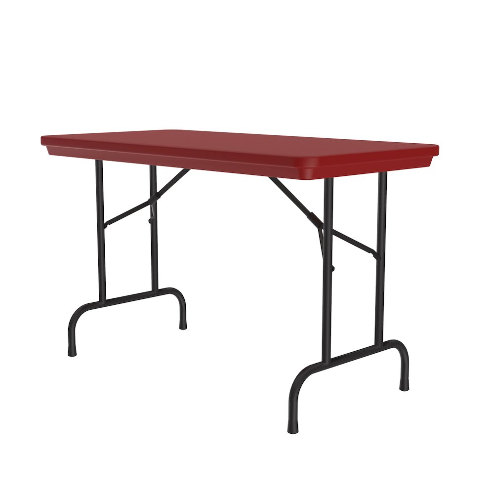Commercial Blow-Molded Plastic Folding Table 24x48". Picture 5