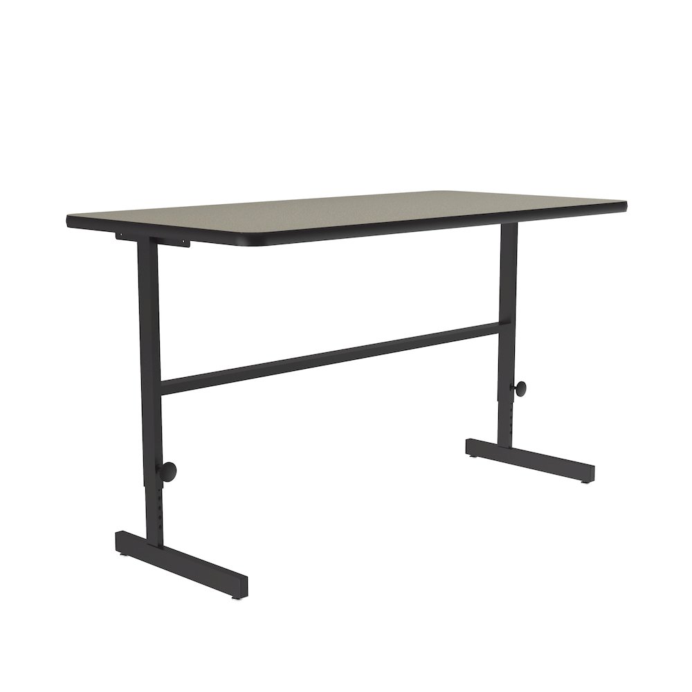 High-Pressure Laminate Top Adjustable Standing  Height Work Station 30x60. Picture 11