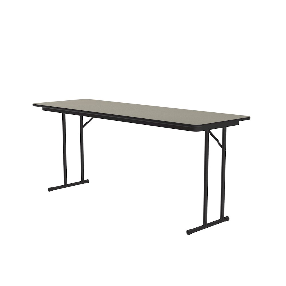 Deluxe High-Pressure Folding Seminar Table with Off-Set Leg 24x72". Picture 8