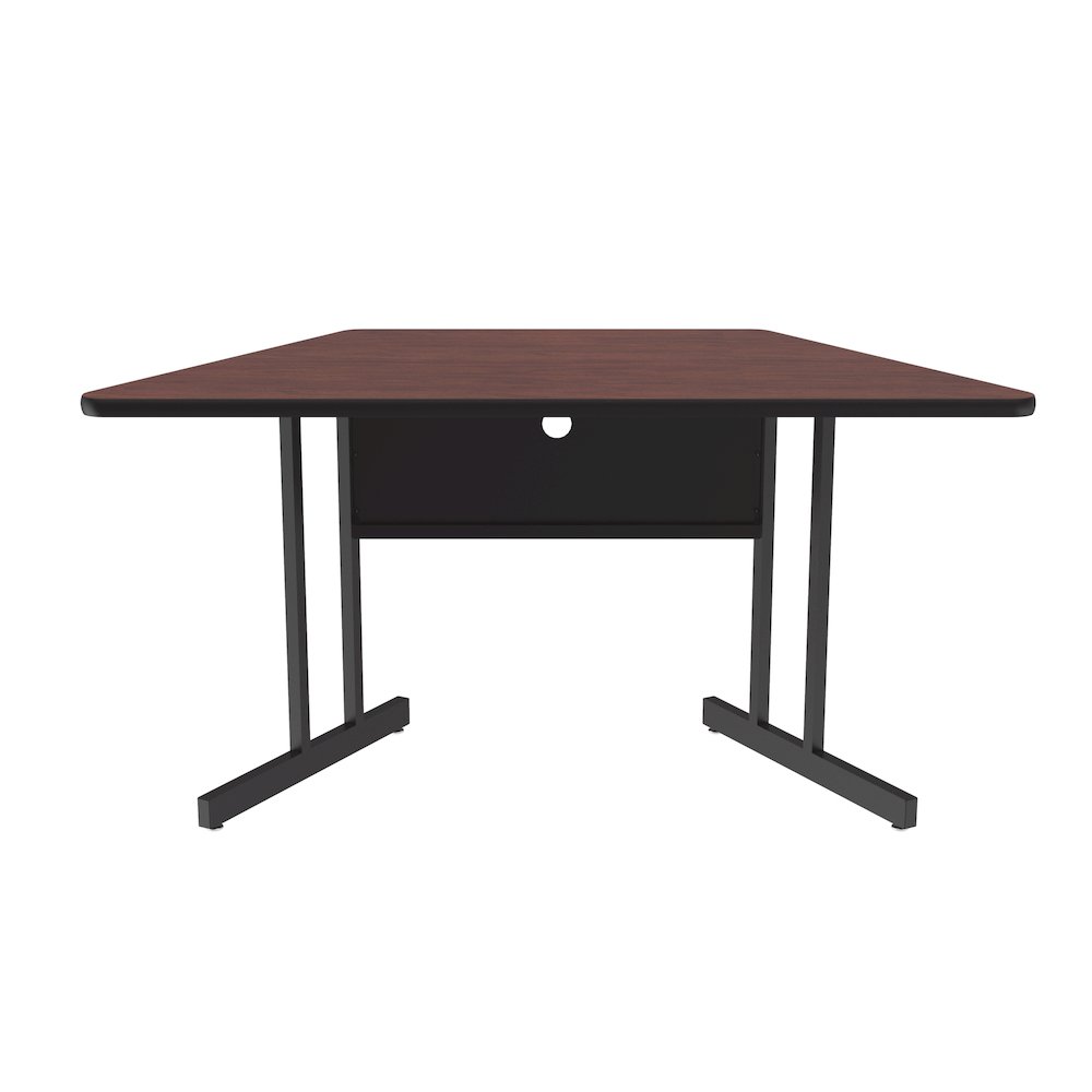 Desk Height Deluxe HIgh-Pressure Top Trapezoid Computer/Student Desks 30x60". Picture 1