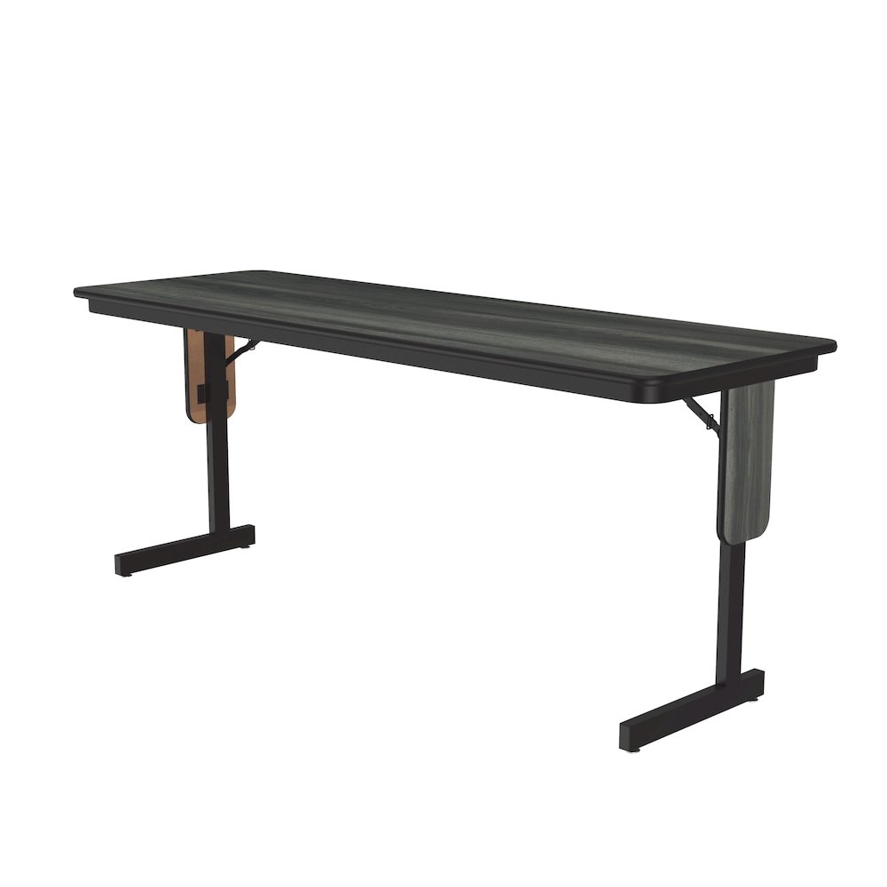 Deluxe High-Pressure Folding Seminar Table with Panel Leg 24x72". Picture 10
