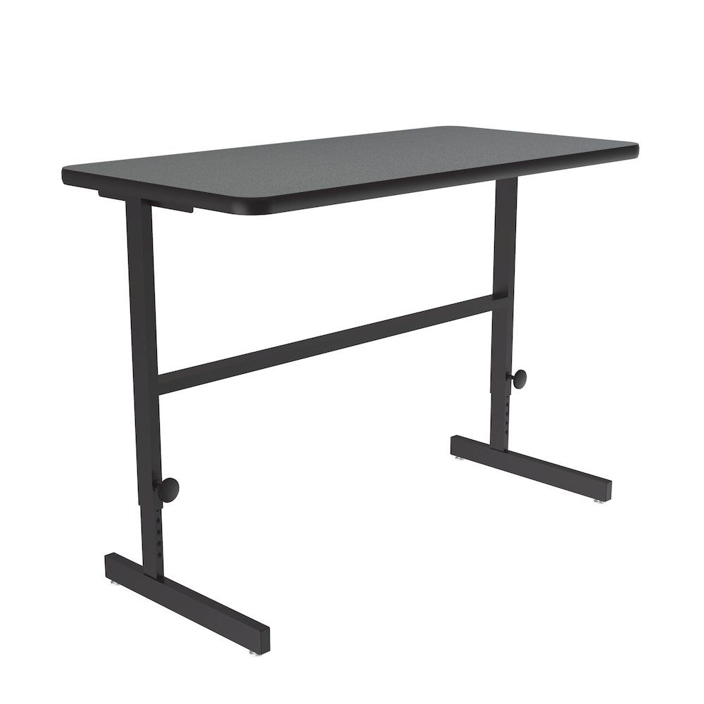 High-Pressure Laminate Top Adjustable Standing  Height Work Station 24x48. Picture 1