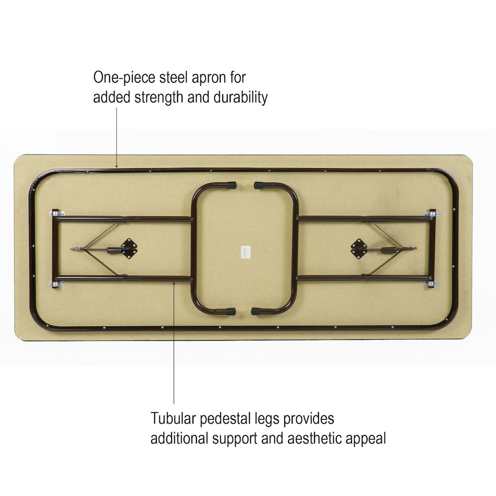 Econoline Melamine Top Folding Table 30x60". Picture 9