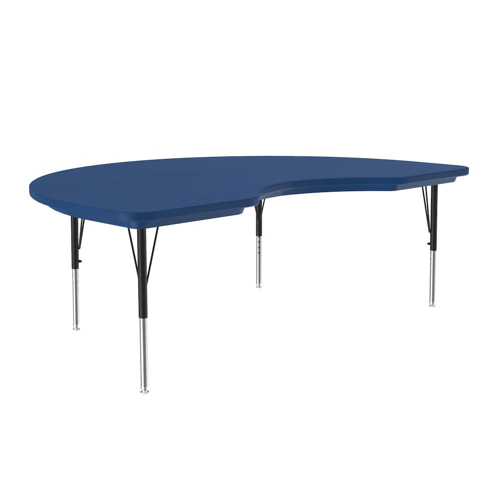 Commercial Blow-Molded Plastic Top Activity Tables 48x72". Picture 1