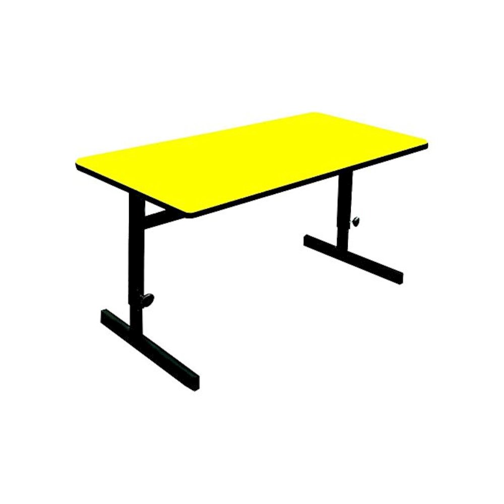 Adjustable Height Deluxe High-Pressure Top Computer/Student Desks  30x72". Picture 1