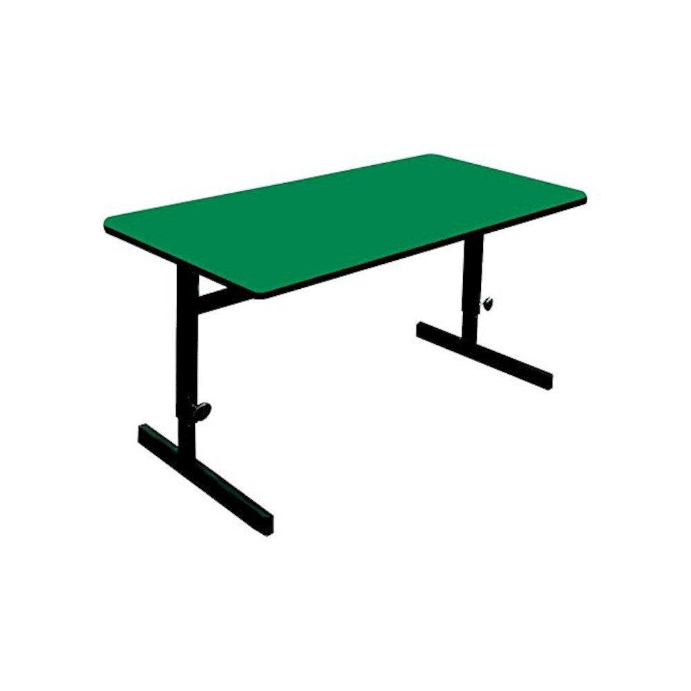 Adjustable Height Deluxe High-Pressure Top Computer/Student Desks  30x72". Picture 1