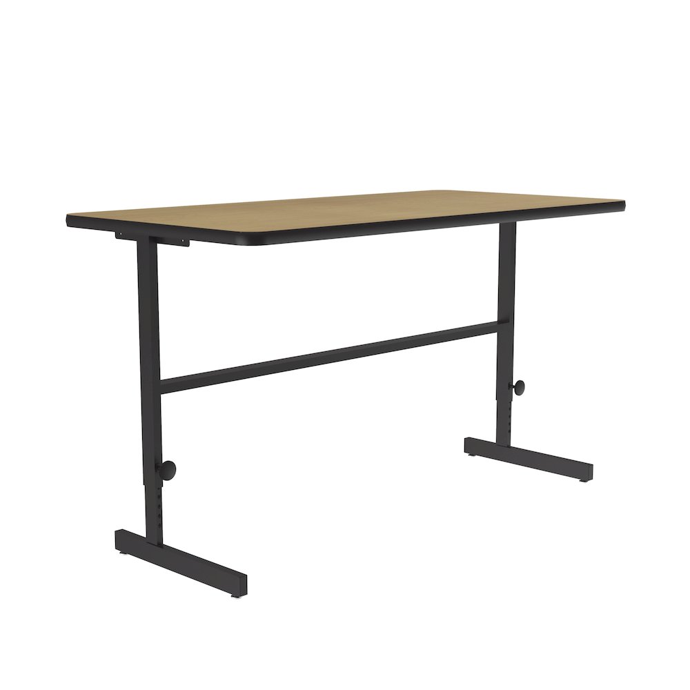 High-Pressure Laminate Top Adjustable Standing  Height Work Station 30x60. Picture 1