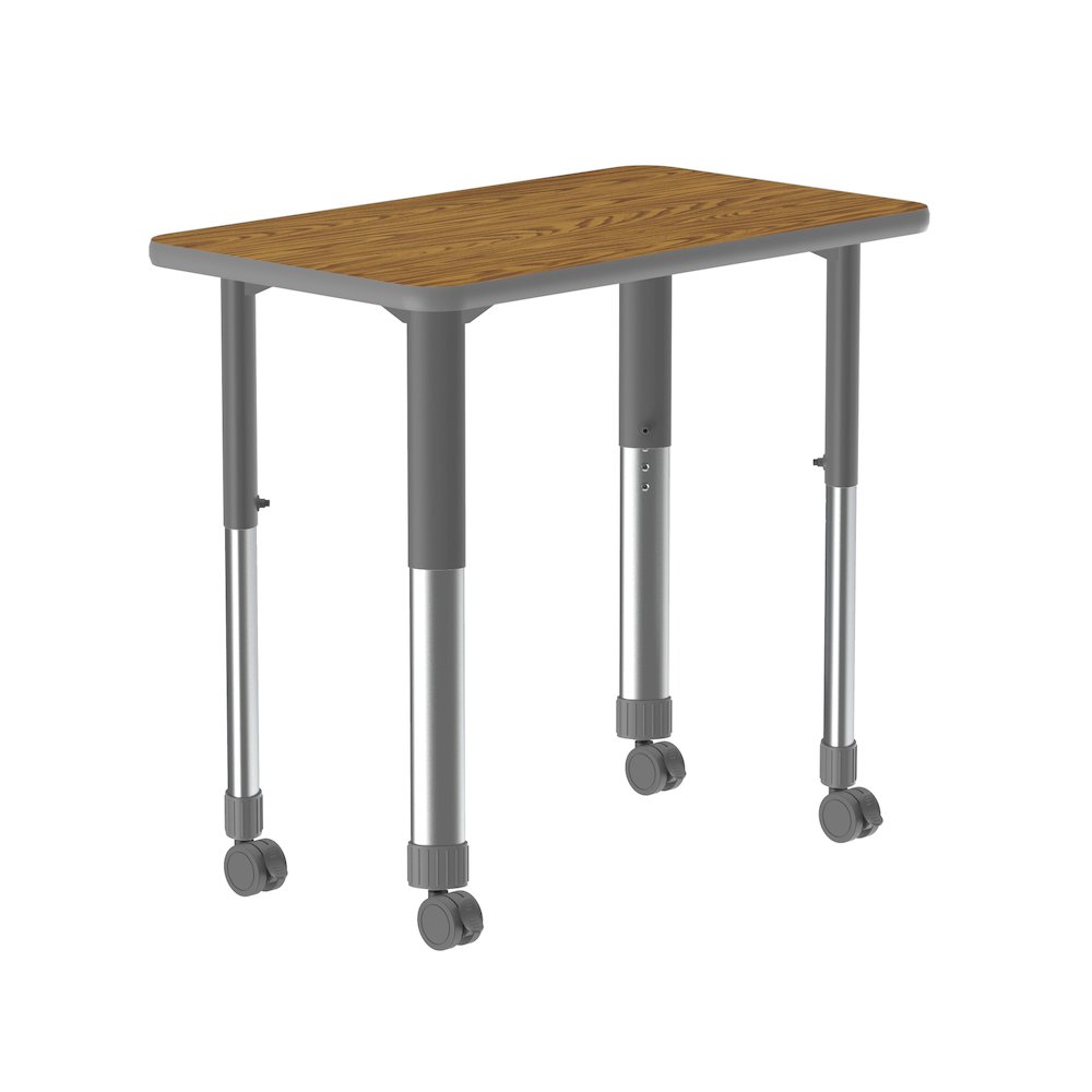 Commercial Lamiante Top Collaborative Desk with Casters 34x20". Picture 8