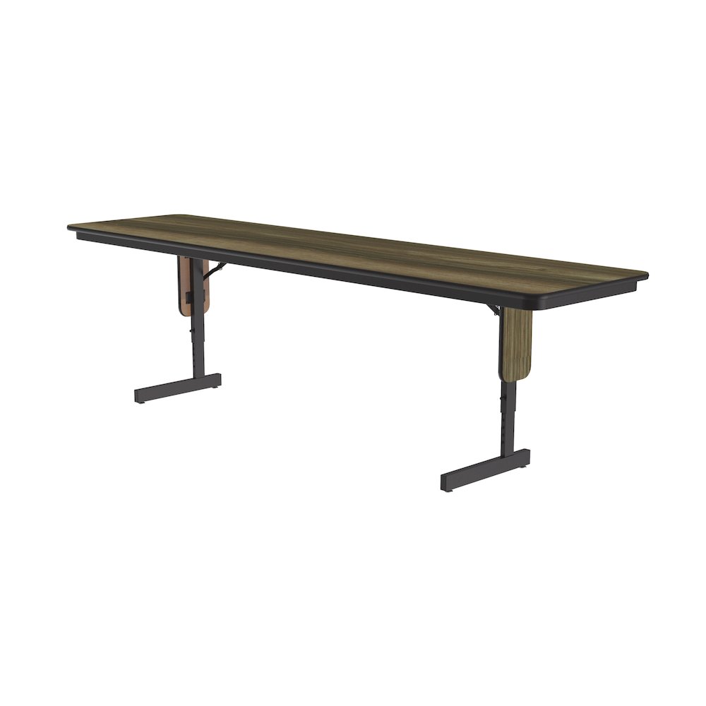 Adjustable Height Deluxe High-Pressure Folding Table with Panel Leg 24x60. Picture 1