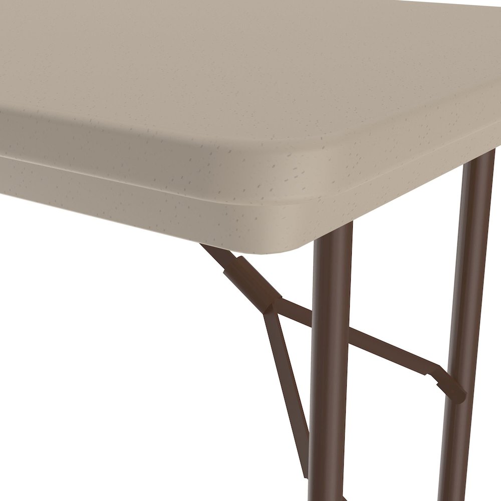 Correctional Tamper-Resistant Blow-Molded Plastic Folding Table 24x48. Picture 3