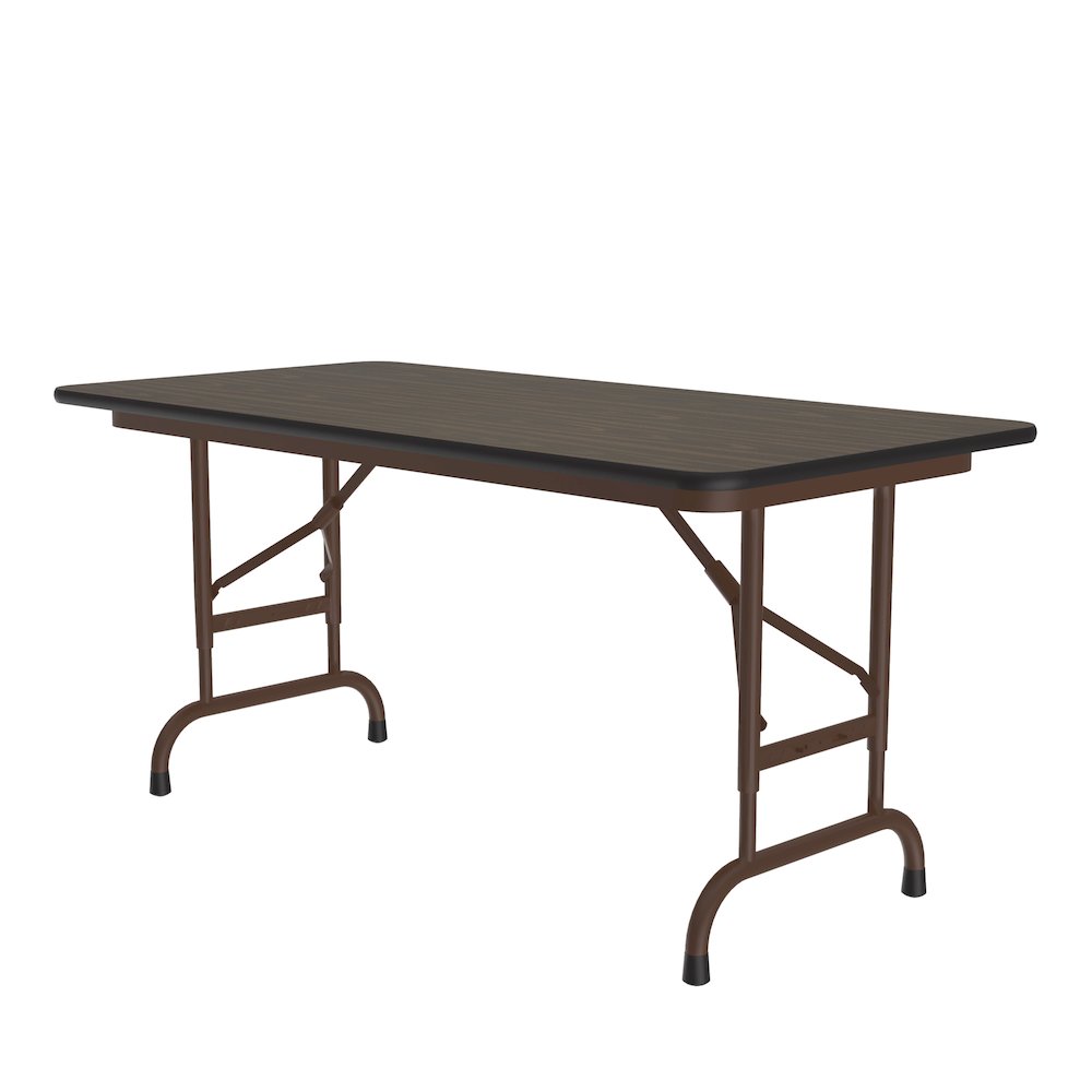 Adjustable Height Thermal Fused Laminate Top Folding Table 24x48". Picture 1