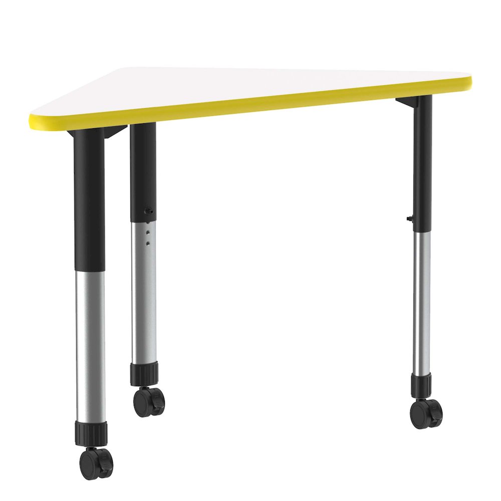 Markerboard-Dry Erase High Pressure Collaborative Desk with Casters 41x23". Picture 6