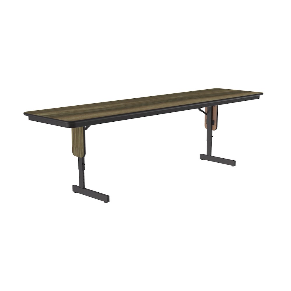 Adjustable Height Deluxe High-Pressure Folding Table with Panel Leg 24x60. Picture 10