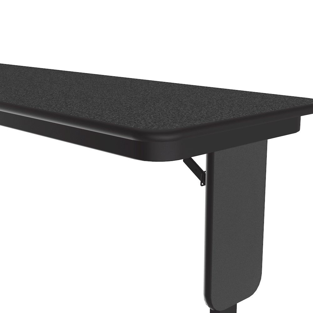 Adjustable Height Deluxe High-Pressure Folding Table with Panel Leg 18x96. Picture 8