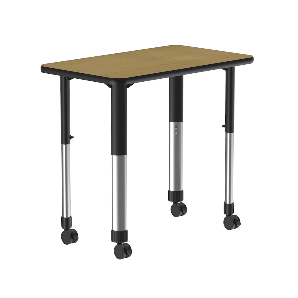 Deluxe High Pressure Collaborative Desk with Casters 34x20. Picture 1